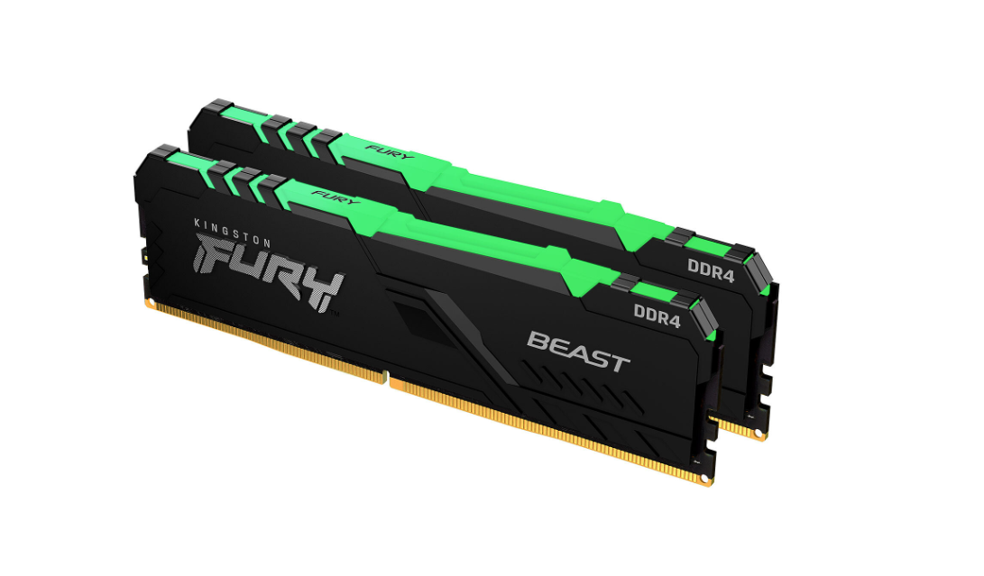 Kingston FURY Beast RGB 16GB (2x8GB) DDR4-3600 CL18