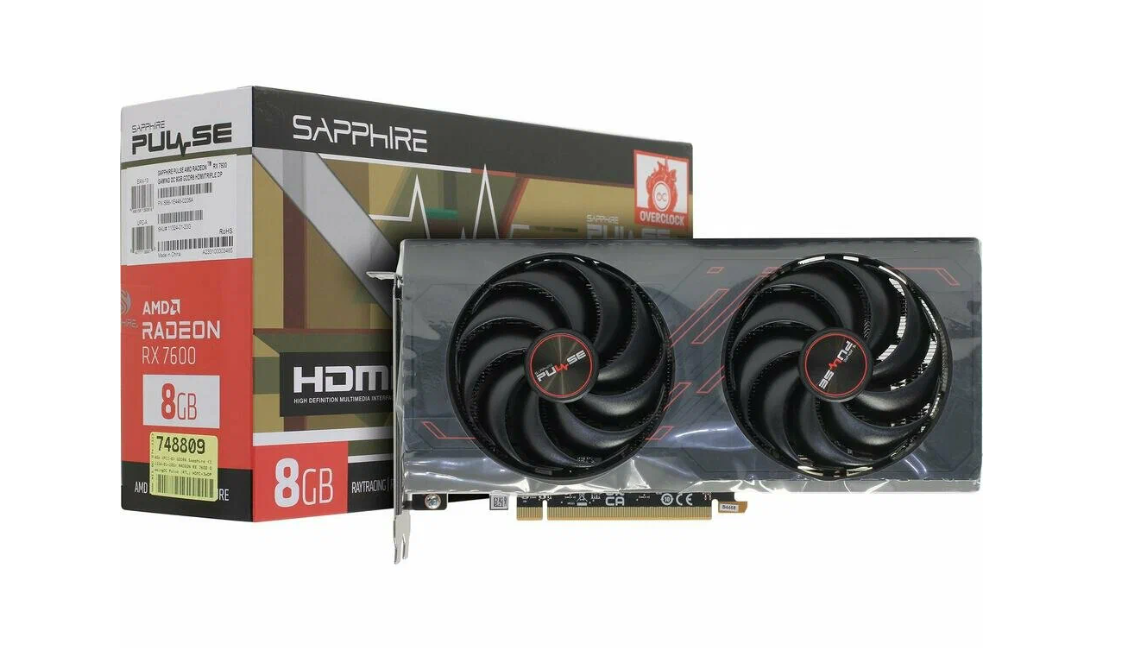 Sapphire PULSE Radeon RX 7600 8GB
