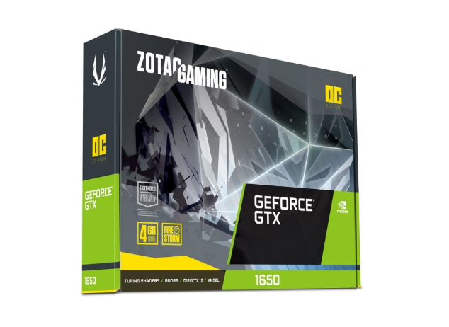ZOTAC GAMING GeForce GTX 1650 OC 4GB GDDR6 2